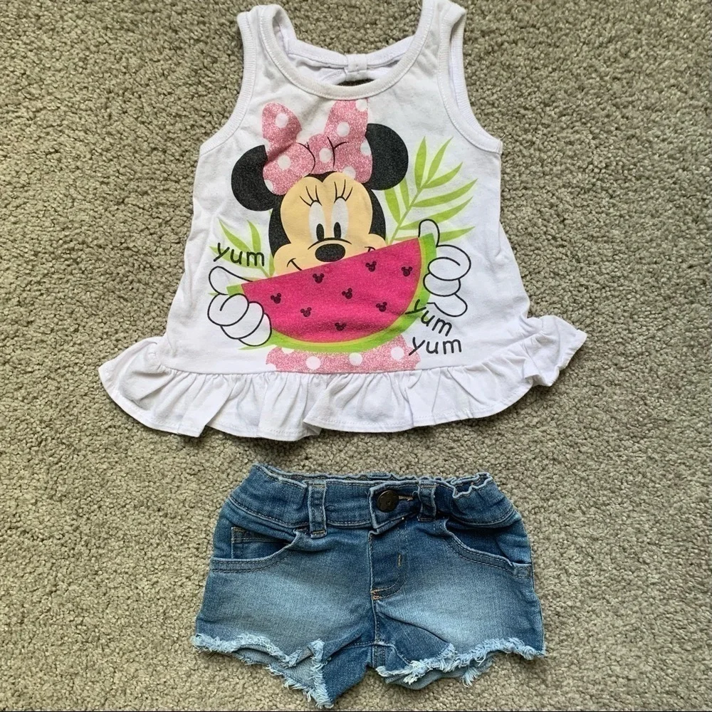 Denim jacket and baby Onesies Lot